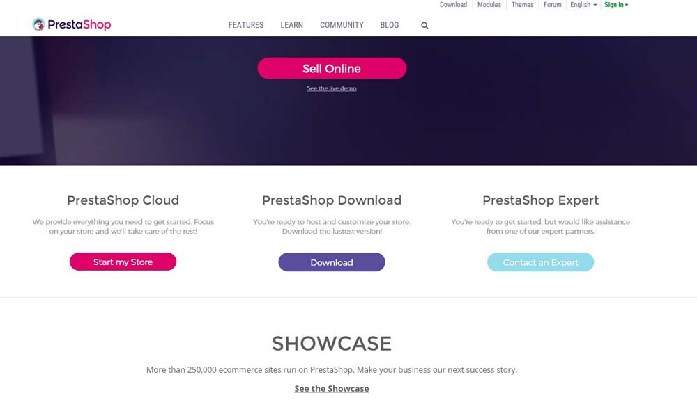 PrestaShop E-Commerce Platforms