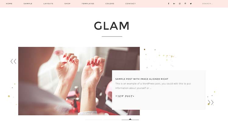 Glam Pro Feminine WordPress Themes