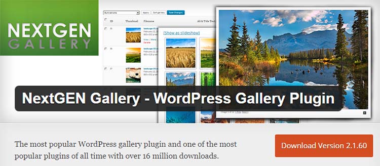NextGen Gallery Plugins for WordPress