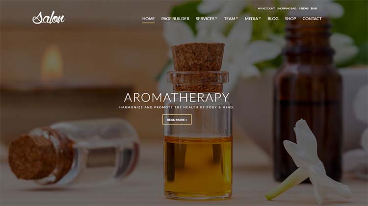 Salon WordPress Themes Tempalte